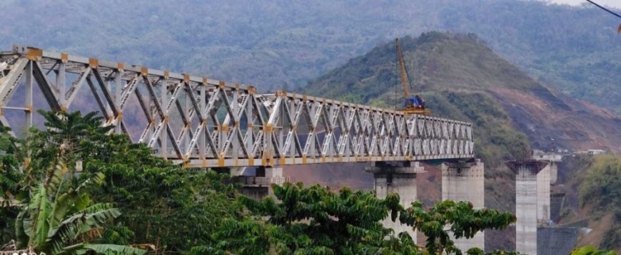 Work on tallest pier railway bridge, part of Manipur rail project, nearing end