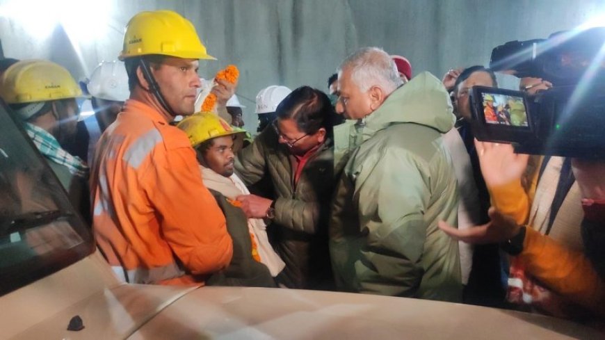 Workers exit collapsed Silkyara tunnel after 17 days; Modi lauds 'amazing example of teamwork'