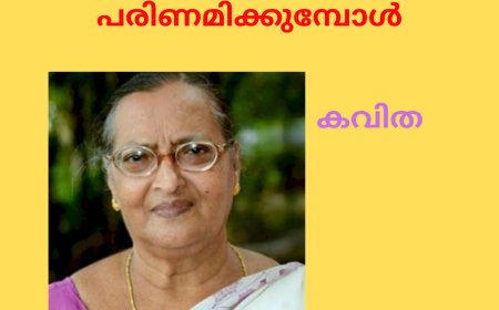 അക്ഷരങ്ങൾ വാക്കുകളായ് പരിണമിക്കുമ്പോൾ: കവിത, മണിയ