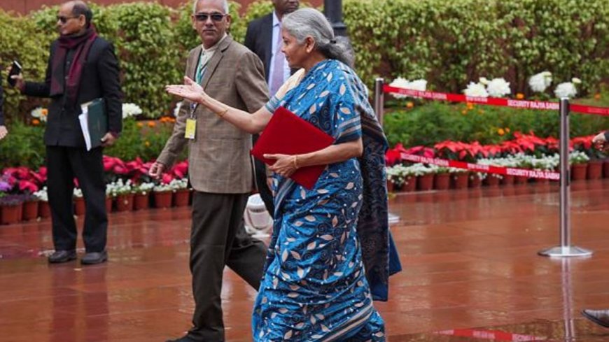 Nirmala Sitharaman picks blue silk saree for her 6th consecutive budget