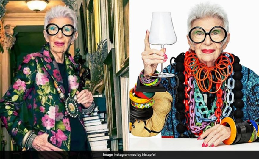 Iris Apfel: US fashion designer dies aged 102