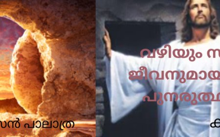 വഴിയും സത്യവും  ജീവനുമായവന്റെ പുനരുത്ഥാനം: കവിത, സൂസൻ പാലാത്ര          ,