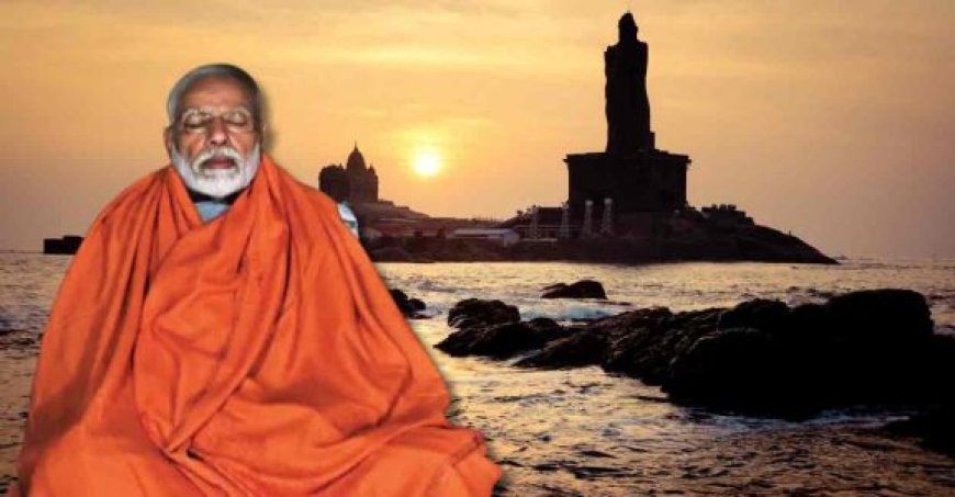 Modi reaches Kanyakumari for 3-day meditation at Vivekananda Rock Memorial