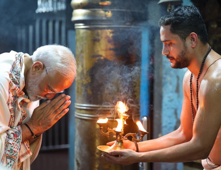 Modi leaves Vivekananda Rock memorial after 45-hour meditation