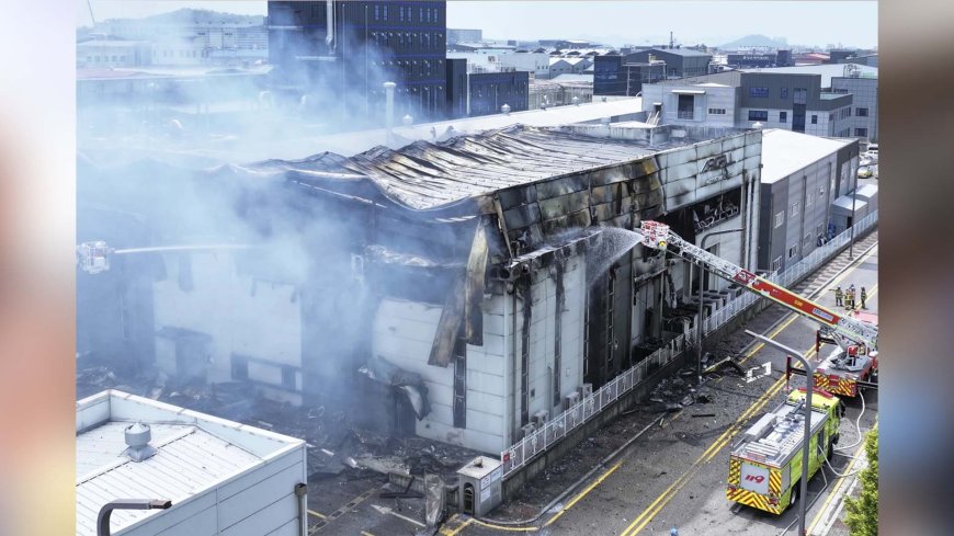 Blaze at South Korea lithium battery plant kills 22 workers