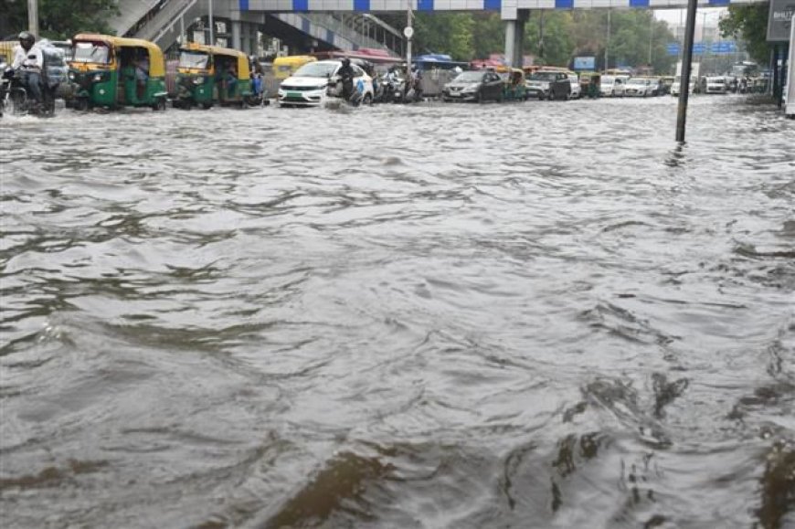 Heavy rain leaves Delhi waterlogged