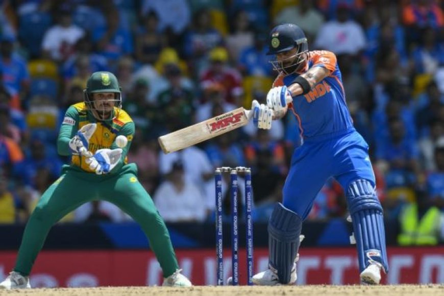 Kohli leads India to 176-7 against South Africa in T20 World Cup final
