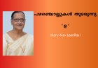 പഴഞ്ചൊല്ലുകൾ  തുടരുന്നു ' ഉ ' Mary Alex (മണിയ )