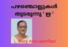 പഴഞ്ചൊല്ലുകൾ  തുടരുന്നു ' ഋ ' Mary Alex (മണിയ )