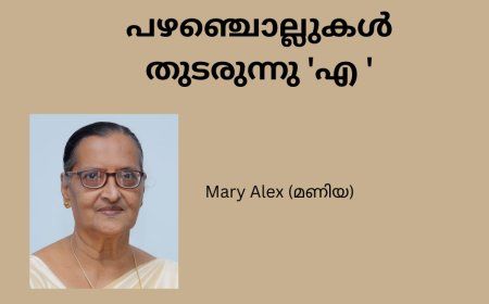 പഴഞ്ചൊല്ലുകൾ  തുടരുന്നു 'എ '