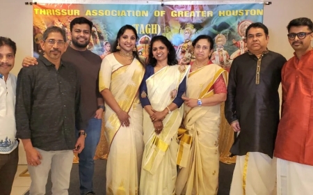 പൂരം വിളംബരം ആവേശമായി; ഹ്യൂസ്റ്റണിൽ ആവേശമായി തൃശ്ശൂർ പൂരം, എല്ലാരും അടിച്ചു കേറി വാ …