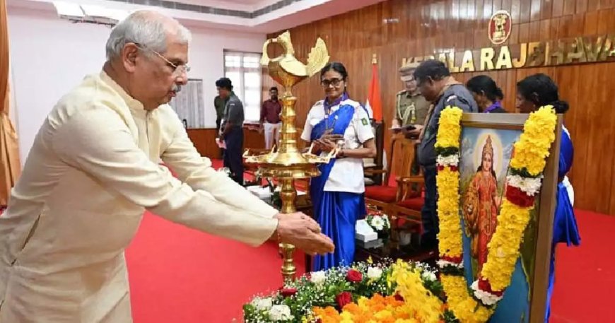 രാജ്ഭവൻ സെൻട്രൽ ഹാളിലെ ചിത്രം മാറ്റില്ല; ഭാരതാംബ വിവാദത്തിൽ ഗവർണർ