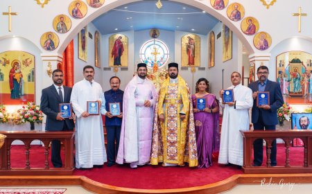 മൗണ്ട് ഒലീവ് സെന്റ് തോമസിൽ പെരുന്നാളും ഭാരവാഹികളെ ആദരിക്കുന്ന ചടങ്ങും