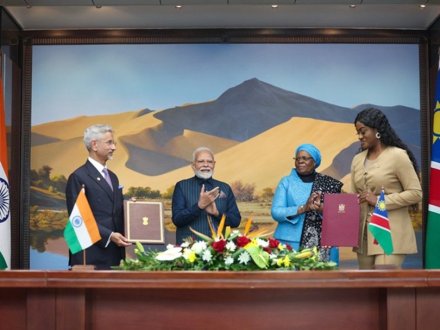 India and Namibia sign two MOUs in fields of health and entrepreneurship