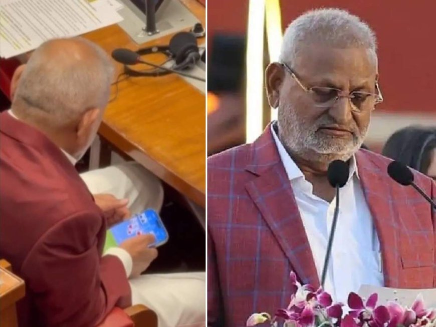 Viral video of Maharashtra minister playing ‘rummy’ in assembly sparks row; he responds