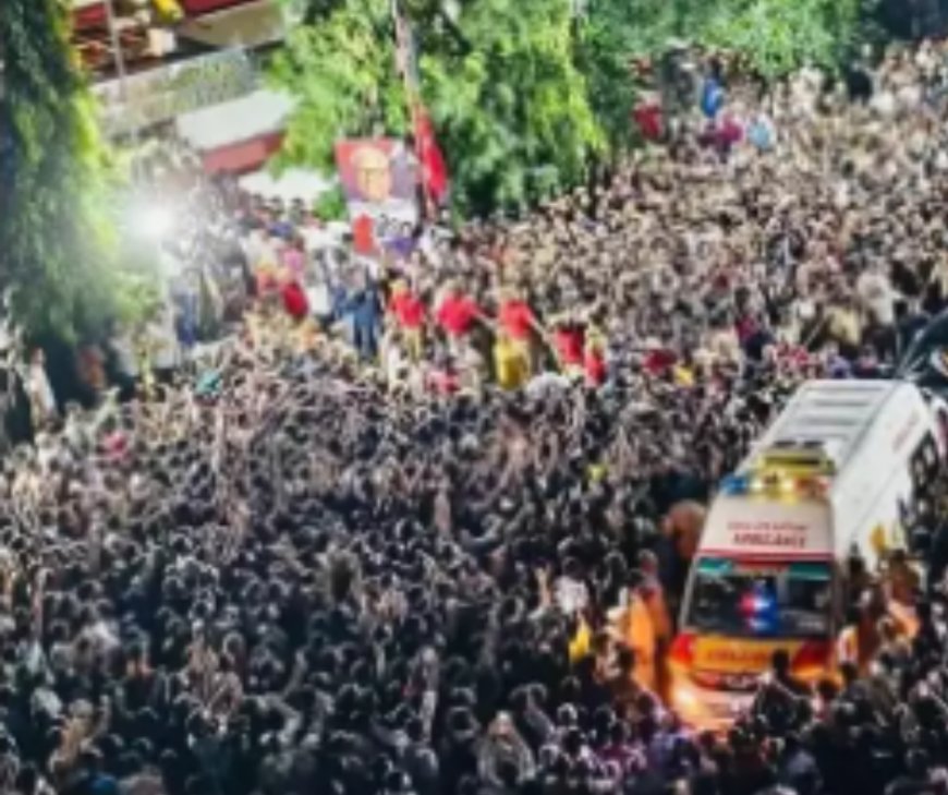 വിപ്ലവനായകന് വിട ചൊല്ലാന് തലസ്ഥാനത്ത് ജനപ്രവാഹം