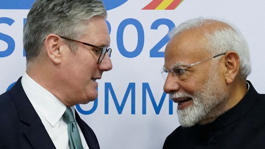 Modi in UK to sign 'landmark' trade deal with Starmer