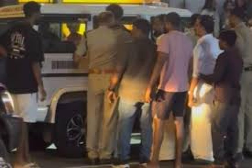 യു ടേണ്‍ തിരിയുന്നതിനിടെ വാഹനങ്ങള്‍ നേര്‍ക്കുനേര്‍: ‘എന്റെ വണ്ടിക്കിട്ട് ഇടിക്കുന്നോടോ?' എന്ന് ബോണറ്റില്‍ കൈ കൊണ്ട് ഇടിച്ച്  മാധവ് സുരേഷ് ; വാഹനം തടഞ്ഞത് നടുറോഡില്‍