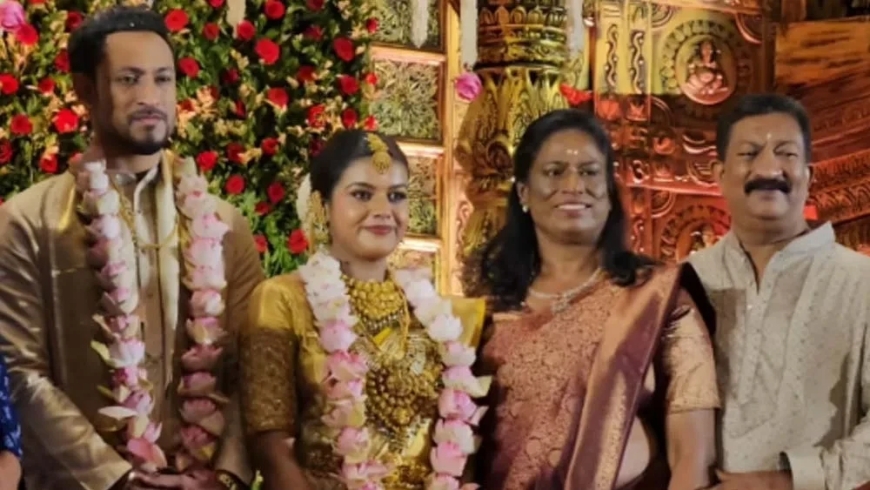 പി ടി ഉഷയുടെ മകൻ വിവാഹിതനായി