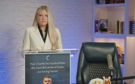 'I will never let your legacy die' - Charlie Kirk's widow gives tearful address after shooting