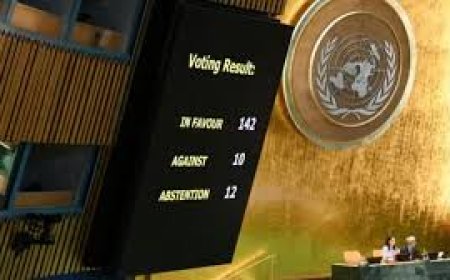 സ്വതന്ത്ര പലസ്തീന് രാഷ്ട്രത്തിനായുള്ള യുഎന് പ്രമേയം ;  അനുകൂലിച്ച് വോട്ട് ചെയ്ത് ഇന്ത്യ