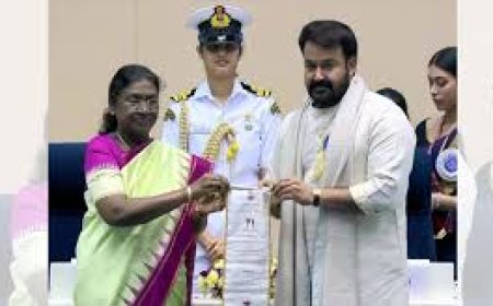 മലയാളികൾക്കിത് അഭിമാന നിമിഷം; മോഹൻലാൽ ഫാൽക്കെ പുരസ്കാരം ഏറ്റുവാങ്ങി