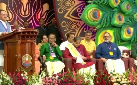 JP Nadda inaugurates Mata Amritanandamayi’s 72nd birthday celebrations at Amritapuri