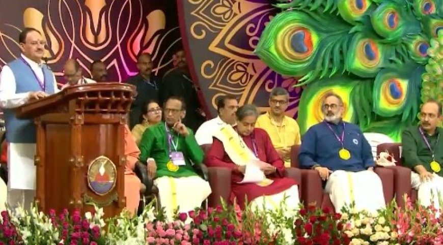 JP Nadda inaugurates Mata Amritanandamayi’s 72nd birthday celebrations at Amritapuri