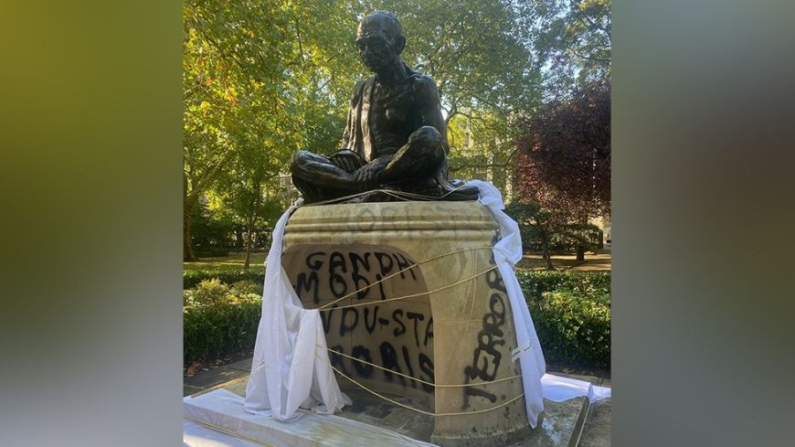 India calls Gandhi statue defacement in London 'shameful'