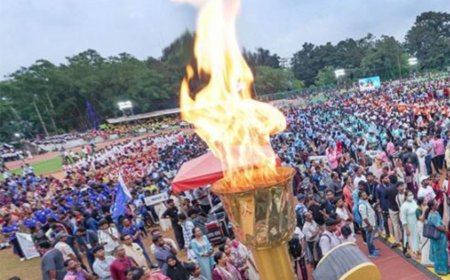 സംസ്ഥാന സ്കൂള് കായിക മേളക്ക് തലസ്ഥാന നഗരിയില്  തുടക്കമായി