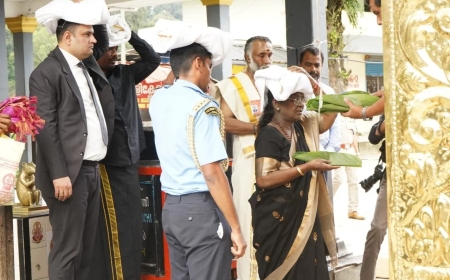 ശബരിമല ദര്‍ശനം നടത്തി രാഷ്ട്രപതി ദ്രൗപതി മുർമു