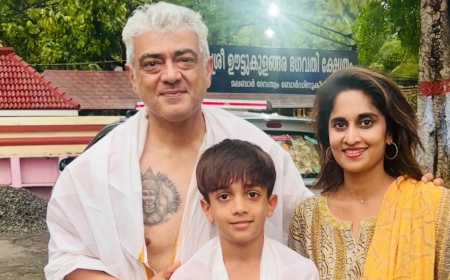 അജിത്തിനൊപ്പം പാലക്കാട് ക്ഷേത്ര ദർശനത്തിനെത്തി ശാലിനി