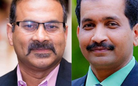 പ്രസ്  ക്ളബ് സമ്മേളനത്തിന്റെ വിജയശില്പികൾ- സുനിൽ ട്രൈസ്റ്റാറും ഷിജോ പൗലോസും
