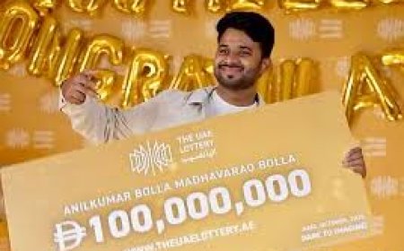 'ഈ വിജയത്തിൽ അമ്പരന്നുപോയി'; 220 കോടി രൂപ നേടിയ  ഇന്ത്യക്കാരന്റെ ചിത്രം  പുറത്തുവിട്ട്  യുഎഇ ലോട്ടറി അധികൃതര്
