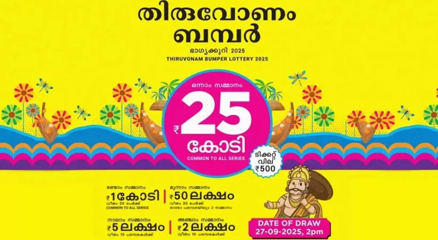 തിരുവോണം ബമ്പർ ഫലം പ്രഖ്യാപിച്ചു