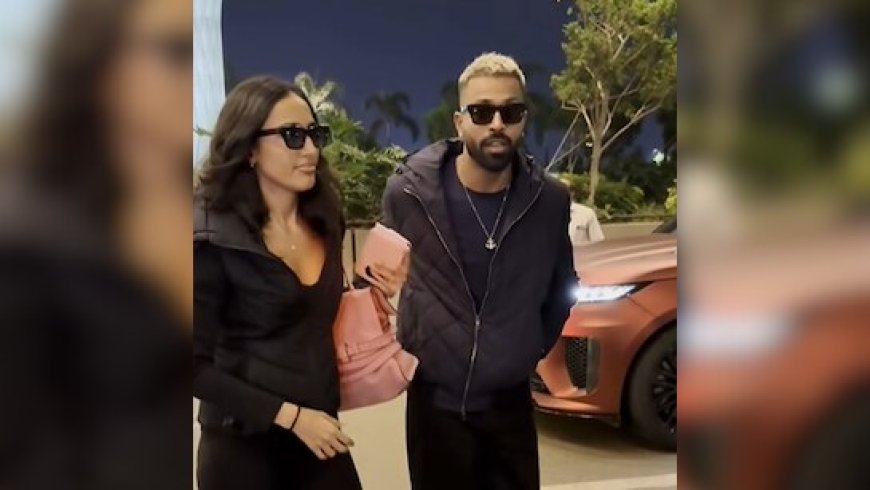 Hardik Pandya spotted with Mahieka Sharma at airport