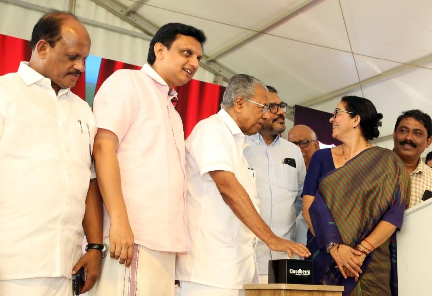 CM faces protest during Kozhikode market inauguration, slams Oppn
