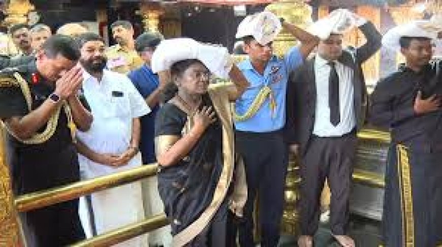 President Murmu offers prayers at Sabarimala temple