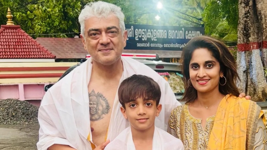 അജിത്തിനൊപ്പം പാലക്കാട് ക്ഷേത്ര ദർശനത്തിനെത്തി ശാലിനി