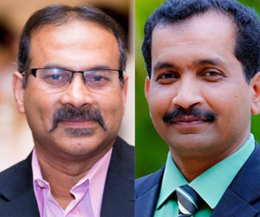 പ്രസ്  ക്ളബ് സമ്മേളനത്തിന്റെ വിജയശില്പികൾ- സുനിൽ ട്രൈസ്റ്റാറും ഷിജോ പൗലോസും