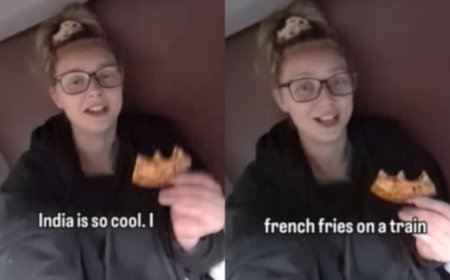 Australian woman marvelled at India’s moving train food delivery