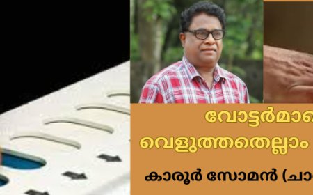 വോട്ടർമാരെ, വെളുത്തതെല്ലാം പാലല്ല ...  കാരൂർ സോമൻ (ചാരുംമൂടൻ)