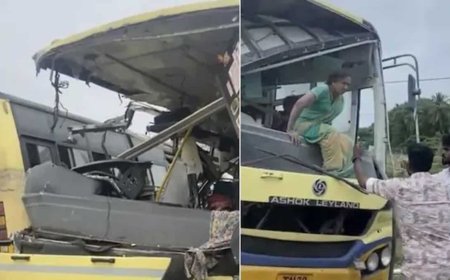 11 killed, including a child, and 20 injured in head-on collision between two TN govt buses