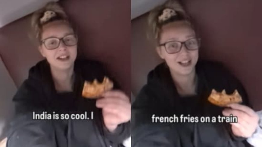 Australian woman marvelled at India’s moving train food delivery