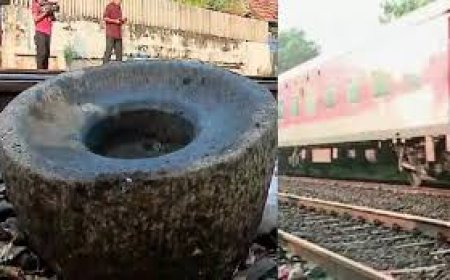 കൊച്ചിയിലെ പച്ചാളത്ത്   റെയിൽവെ ട്രാക്കിൽ   ആട്ടുകല്ല്: അട്ടിമറി സാധ്യത പരിശോധിക്കുന്നു