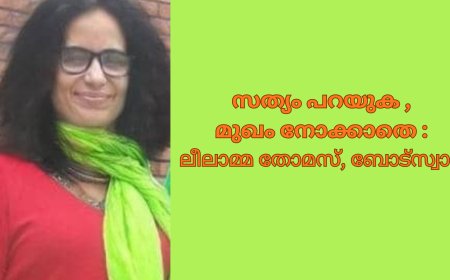സത്യം പറയുക , മുഖം നോക്കാതെ : ലീലാമ്മ തോമസ്, ബോട്സ്വാന