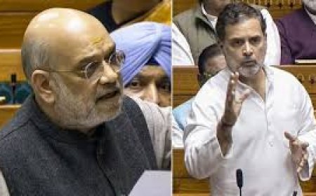 ലോക്സഭയിൽ അമിത് ഷാ-രാഹുൽ വാക്പോര്; പ്രതിപക്ഷം സഭ ബഹിഷ്കരിച്ചു