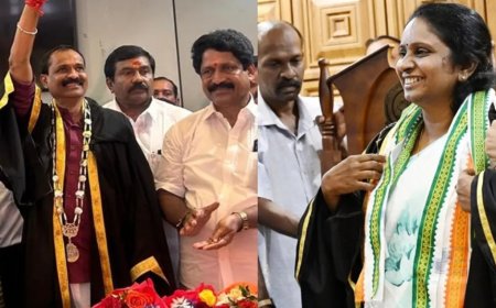 തിരുവനന്തപുരത്ത് മേയറായി വി.വി രാജഷ് സ്ഥാനമേറ്റു: കൊച്ചിയിൽ വി.കെ മിനിമോൾ, കൊല്ലത്ത് എ.കെ ഹഫീസ്