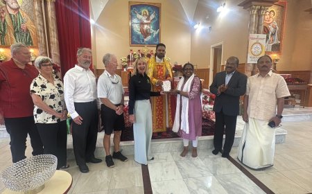 സെന്റ് പീറ്റേഴ്സ് മലങ്കര കത്തോലിക്കാ പള്ളിയും എക്സ്ചേഞ്ച് ക്ലബ്ബും കൈകോർക്കുന്നു; കുട്ടികൾക്കായി സ്നേഹസമ്മാനങ്ങൾ കൈമാറി