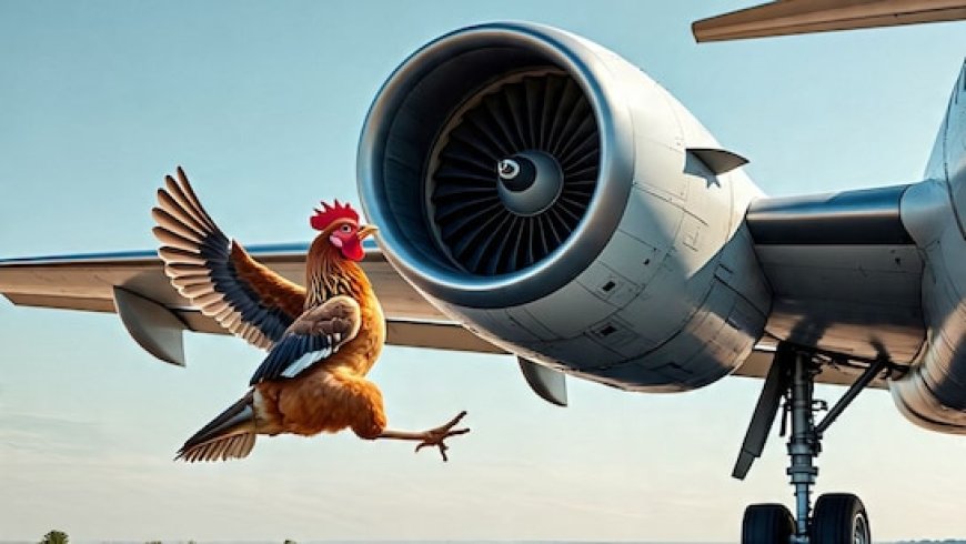 Why chickens are thrown into aircraft engines?
